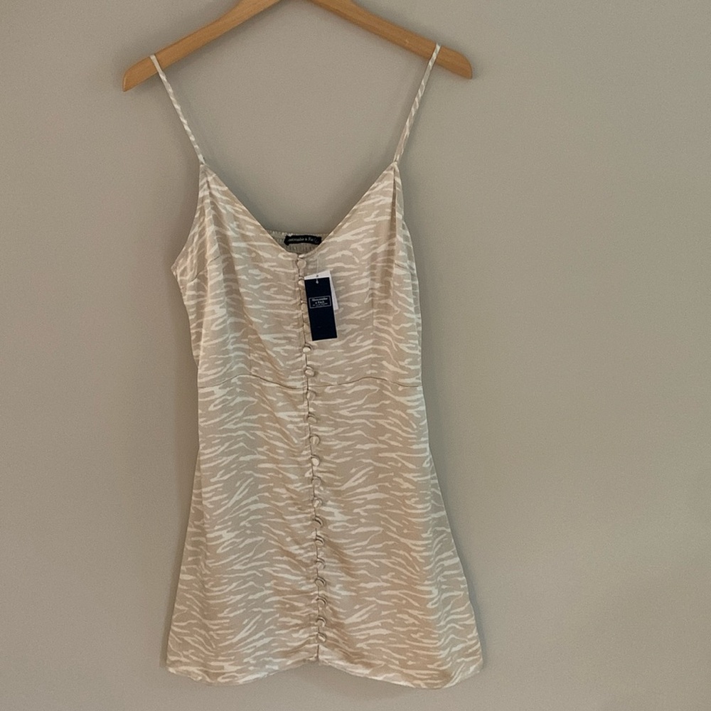 Abercrombie & Fitch Cream Mini Dress